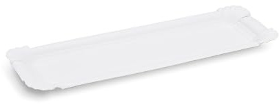 SWS 2000 Pappteller Grillteller Imbissteller Teller weiß 8 x 23 cm