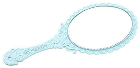 Xiaojikuaipao 8X Rose Design Handspiegel Set für Make-up & Cosplay, 8 Stück Vintage Stil Glasspiegel - Geschenk für Teenager, Damen, Schwestern - Prinzessin Die Schöne und das Biest Shows