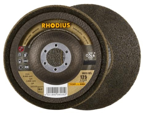 RHODIUS TOPline VKSS WS Vlieskompaktscheibe 125 x 22,23 mm 4A-coarse 2 Stk