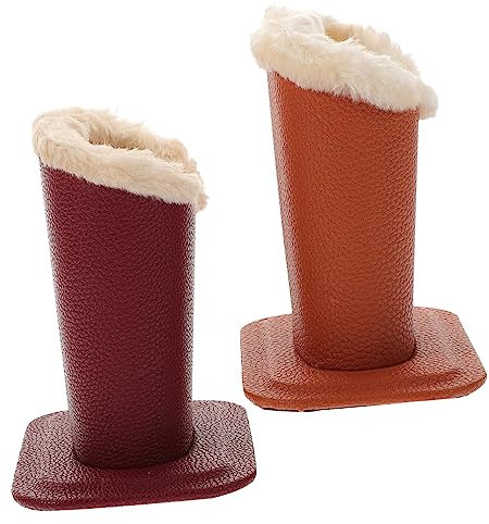 DEARMAMY 2pièces Support À Lunettes Peluche Porte-lunettes Anti-rayures Support Élégant Pour Soleil Rangement Pratique Pour Bureau Et Table De Nuit