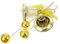 Anneome 1stk Ornament Weihnachtsbaum-anhänger Weihnachtstürbögen Schleife Aufhänger Weihnachtsbaum Hängende Glocke Außendekoration Weihnachtsbogen Mit Glocken Plastik Golden