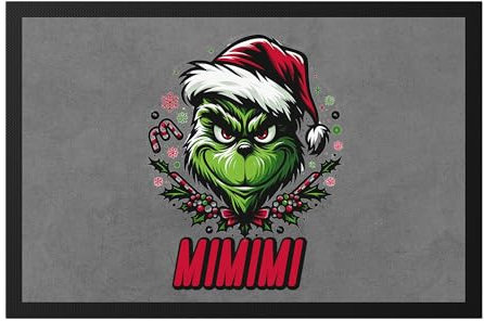 Hey!Print Mimimi Fußmatte Anti Weihnachten Weihnachtshasser Lustig Ironie Xmas