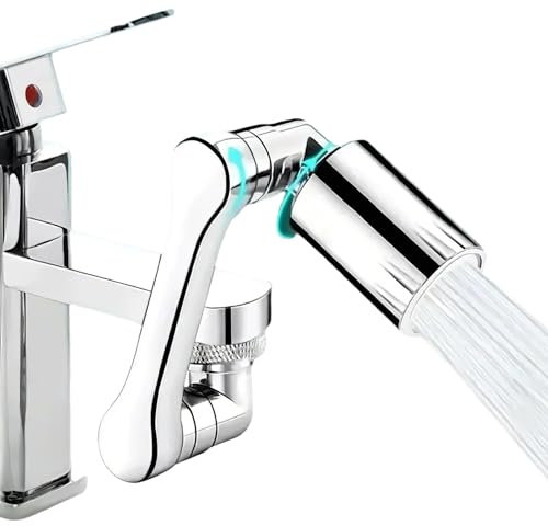 Rallonge de robinet rotative - Embout de robinet rotatif à 1080 degrés en laiton | Robinet d'extension multifonction robinet rotatif, adaptateur pour salle de bain et cuisine