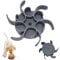 LXBVTOP Slow Feeder Dog Bowl Insert, Silicone Spiral Dog Bowl Insert, Cuttable Slow Eating Bowl Insert, Pet Feeder with Strong Suction CupsBowls to Slow Down Eating Compatible with Most Bowls(Grey)
