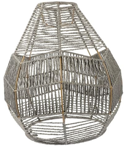 CIYODO Geflochtener Lampenschirm Aus Papierseil Dekorative Lichtabdeckung Für Zuhause Und Hotel Ersatz Für Tischlampen