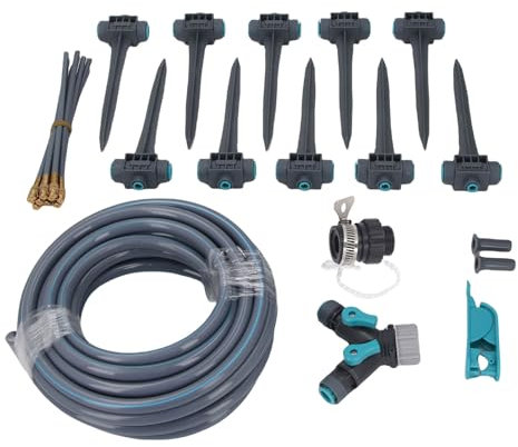 Cuifati de Riego de Jardín, de Riego Automático de Boquillas Ajustables de 360 ° para el Patio