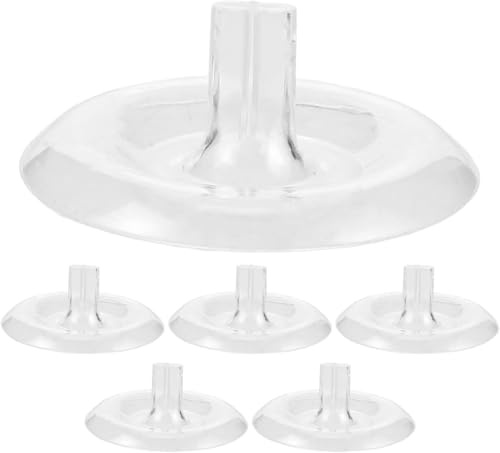 Generisch 6 Stück Hydroponischer schwimmender Blumenhalter, runder Blumenhalter-Einsatz klarer Acryl-DIY-Blumenstrauß, schwimmende Blumenarrangements für Vasen Wohnungsdekoration (Groß)