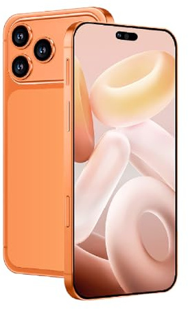 Fine Life Pro Entsperren Telefon, 3G-Network Smartphone, Dual SIM Karte, Lagerung 16GB ROM, 128GB Erweiterung, 6,5-Zoll Android Telefon, Metallrahmen, kein Vertragstelefon (135orange)