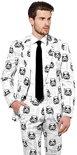 OppoSuits Weihnachtsanzüge für Herren – Besteht aus Sakko, Hose und Krawatte, Stormtroopertm, 60 EU
