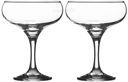 Set of 4 20cl Champagne/Cocktail Saucers Glasses (4 x Cocktail Saucers)