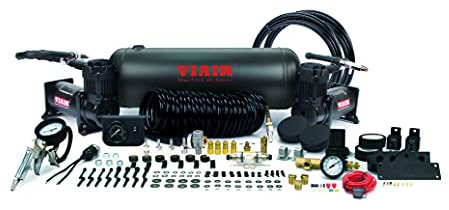 VIAIR 20016 Stealth Black Dual 400c Onboard Air Kit, 1 Pack