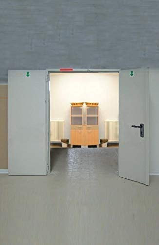 PORTA TAGLIAFUOCO 1 ANTA REVERSIBILE ANTIPANICO REI 120 ANTINCENDIO (180x215-2 ante 90+90 - con doppio manigl. antip.)