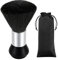 Vtrem Barber Brush Neck Duster: Black Large Barbers Professional Hair Cutting Hairdressers Brushes Cleaning Removal Soft Hairbrush for Home and Salon