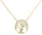 My Gold Damen Halskette Gold 333 Kette Damenkette Echtes Gelbgold Weissgold (8 Karat) Lebensbaum Baum 45cm Kette Arbol L-07941-G361