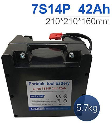 24V Li-ion Batterie Speziell für Elektrorollstühle Austauschbare Blei-Säure-Batterie akku 12Ah 15Ah 18Ah 24Ah 27Ah 30Ah 33Ah 36Ah 39Ah 42Ah 45Ah 48Ah 51Ah 54Ah 57Ah 60Ah (B-42Ah)