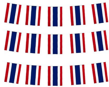 Thailändische Flaggen, kleine Schnur, Mini-Flagge, Wimpel, Banner Dekorationen