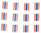 Thailändische Flaggen, kleine Schnur, Mini-Flagge, Wimpel, Banner Dekorationen