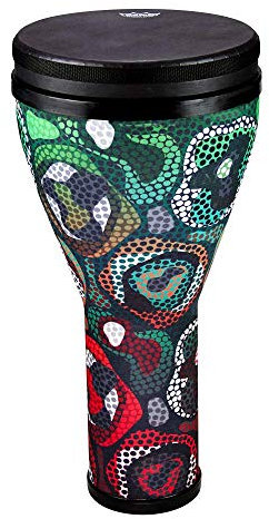 Remo World Percussion Djembe Festival Tribal Green DJ-2510-68