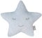 roba Kuschelkissen in Stern Form - roba Style - Flauschiges Deko Kissen für Baby & Kinderzimmer - für Mädchen & Jungen - Hellblau, 1 Stück (1er Pack)