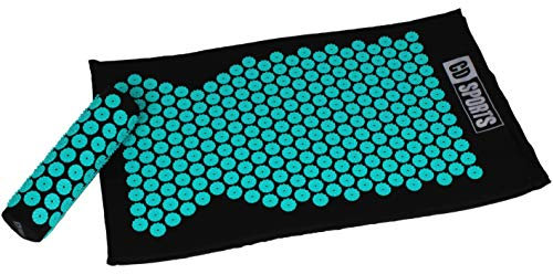Calma Dragon Akupressurmatte und -Kissen 85633, Naturfasermatte, Massagematte zur Schmerzlinderung, mit Akupressurpunkten zur Anregung und Verbesserung der Durchblutung, Muskelentspannung