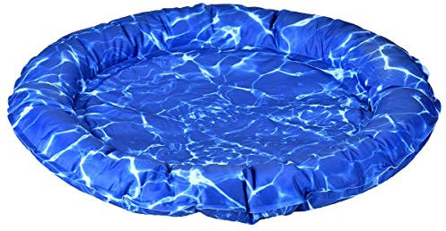 Queta Hundekühlmatte Haustierkühlmatte Kühlkissen für Haustiere Gel-Haustierbett Hundebett Katzenbett,Ideal für Zuhause und Reisen im Sommer Durchmesser 54cm (Stil 1)