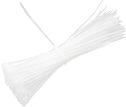 100 Pièces Serre-câbles électriques Blanc 3mm*15cm Serre Cable Plastique Cable Management PC Range Cable Bureau Protection Cable Electrique