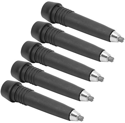 5 Puntas de bastón de Trekking,Punta de Varilla de alpenstocks de Acero al manganeso de tungsteno,Punta de Varilla de Trekking,Cubierta de Repuesto para pie de repuest