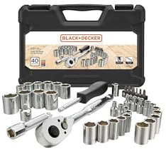 BLACK+DECKER Socket Set, 40-Piece (BDMT45001)