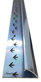 Carpet to Vinyl/Lino Threshold Strip Flooring or Doorway Trim - Metal Plate Strip Threshold Doorbar Single Edge - Grey Colour