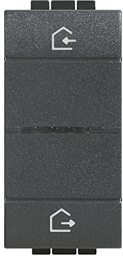 BTICINO Scenario Entra/Esci Livinglight LN4570CWI, Comando Centralizzato per Luci, Tapparelle e Prese Smart, Interruttore WiFi con Batteria, da Incasso, Controllo da Remoto, Automazioni, Smart Home