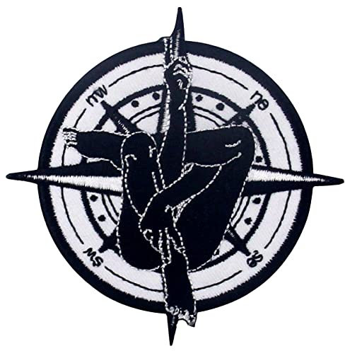 Body Compass for Life Patch Embroidered Applique Badge Iron On Sew On Emblem