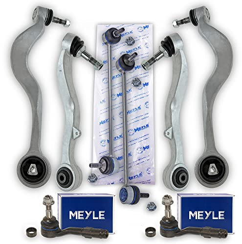 ATEC Germany 2x Querlenker Vorderachse unten vorne 2x Querlenker Vorderachse hinten unten, 2x Koppelstange, 2x Spurstangenkopf Kompatibel mit BMW 5er (E60), 5 Touring (E61)