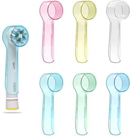 Coprire la testina dello spazzolino elettrico per Oral B, Multicolore, Confezione da 6