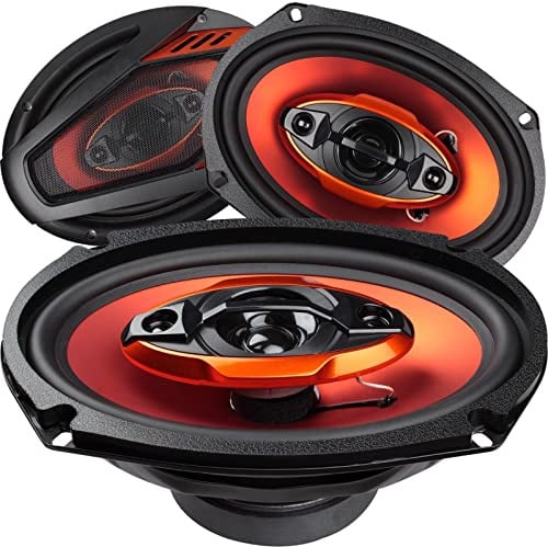 STX Audio Sistema de altavoces coaxiales de audio para coche de 1200 W, 6 x 9 pulgadas, 4 vías, 6 x 9 pulgadas