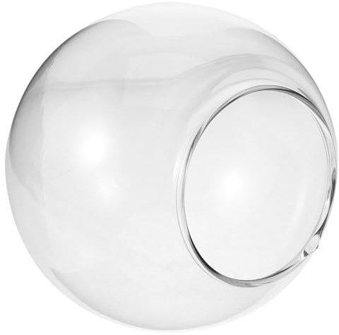 PRETYZOOM Pantalla De Lámpara De Cristal Globo Ámbar 5.1 Pulgadas Repuesto Para Lámparas Colgantes Sala Estar Dormitorio Estudio