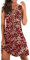 WVONIF Longue Robe d été Robe Boheme Courte Femme Chic Salopette Jupe Femme Enceinte Jupon Fille Robe Princesse Adulte Shape Dress Tutu Rose Femme Deguisement Vetements Femmes Tendances Robe