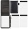 NEUSID 4 Pcs Small Pocket Notebook Mini Notepads Set, A7 PU Leather Note Pads Pocket Size Notebooks Pen Holder with 2 Notepad Memo Book Refills with 30 Lined Paper Per Note Pad and 1 Metal Pen