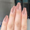 Press on Nails, 24Pcs Cat Eye False Nails Short, Fake Nail, Cat Eye Glitter French Nail Tips, Acrylic Stick on Nails for Women Girls