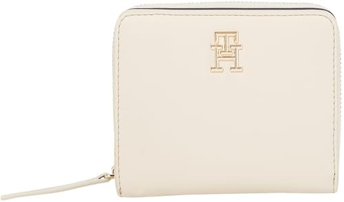 Tommy Hilfiger Portefeuille Femme Logotape Petit, Beige (Sugarcane), Taille Unique