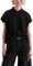 Marc O'Polo Denim Damen Kurzarm-Poloshirt aus Bio-Baumwolle Wide Fit, Schwarz (Black), S