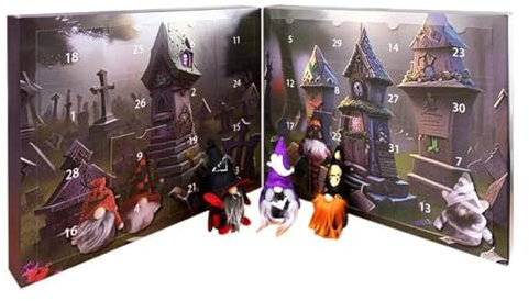 Halloween Gnom Adventskalender 2024 Halloween-Adventskalender Mit Geschenkpuppen, Halloween Zwerge Adventskalender Halloween-Countdown-Kalender Und Sammelpuppenspielzeug