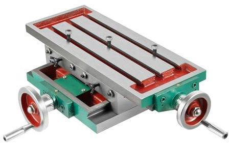 MIIWWOWO Trapano da tavolo a croce multifunzione fresatura tavolo da lavoro composito metallo professionale morsa in ghisa per trapano a colonna larghezza cottura