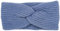 styleBREAKER Damen Strick Stirnband mit Twist Knoten und Rippenmuster einfarbig, warmes Winter Haarband, Headband 04026072, Farbe:Jeansblau