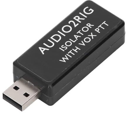 Eujgoov USB-Soundkartenanschluss-Isolator, AUDIO2RIG Amateurfunk-USB-Soundkartenanschluss-Isolator für Funkgeräte, die die PTT -Steuerung Unterstützen