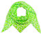 Leopard Dreieck Schal aus 100% Baumwolle Frühling Unisex Uni Fashion Stola Tuch Übergangszeit Italy Sommer Strickschal Strick Tuch Leo (Neon Grün)