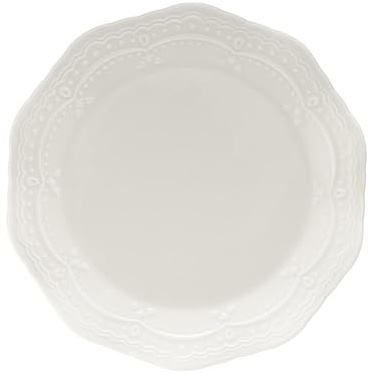 VILLA ITALIA Dessertteller aus Porzellan 19 cm AURELIA - Frühstücksteller, Edler Teller Perfekt für Kleine Snacks oder Desserts, Mikrowellen und Spülmaschinenfest