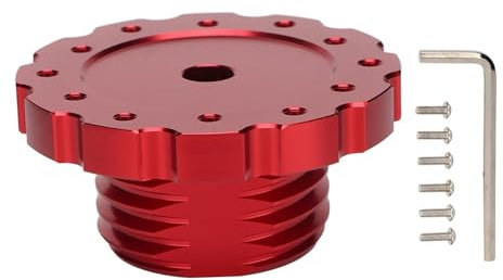 Aluminium Professioneller Rennlenkradadapter Kompatibel Mit Thrustm&aster T300 T500 TS PC TS XW(Red)