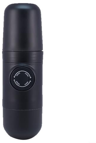 CNANRNANC Mini cafetera manual Máquina de espresso de mano Prensa de café portátil de viaje con filtro para café molido negro
