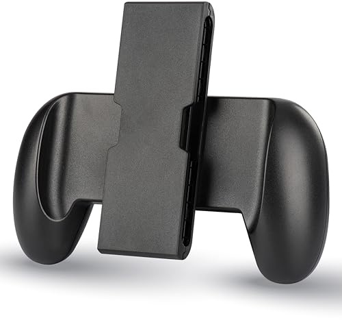NiTHO Poignée Accessoire Compatible avec Manettes Switch 2, Support Grip Ergonomique Antidérapante pour une Prise en Main Confortable, Accessoire Gaming pour Switch 2, Noir