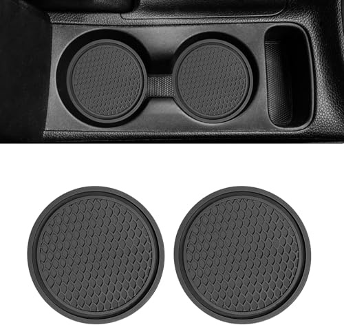 CSPYBGXOF Posavasos Silicona para Coche, para Audi TT 4 Seats MK2 2007-2014 Antideslizante Impermeables Lavables Portavasos Coche Redondos Posavasos Coche Duradero